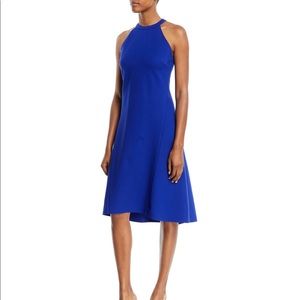 Elite Tahari Mellie Halter-Neck A-Line Dress